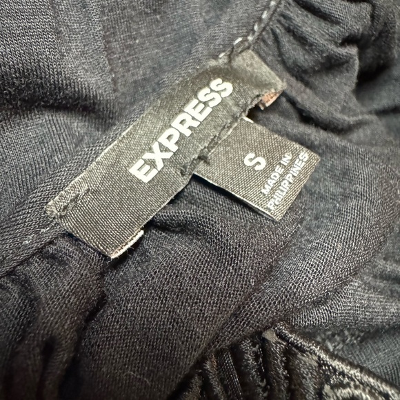 Express y2K Beaded Black Cami Tank Small Business Casual Club Party - Picture 3 of 6